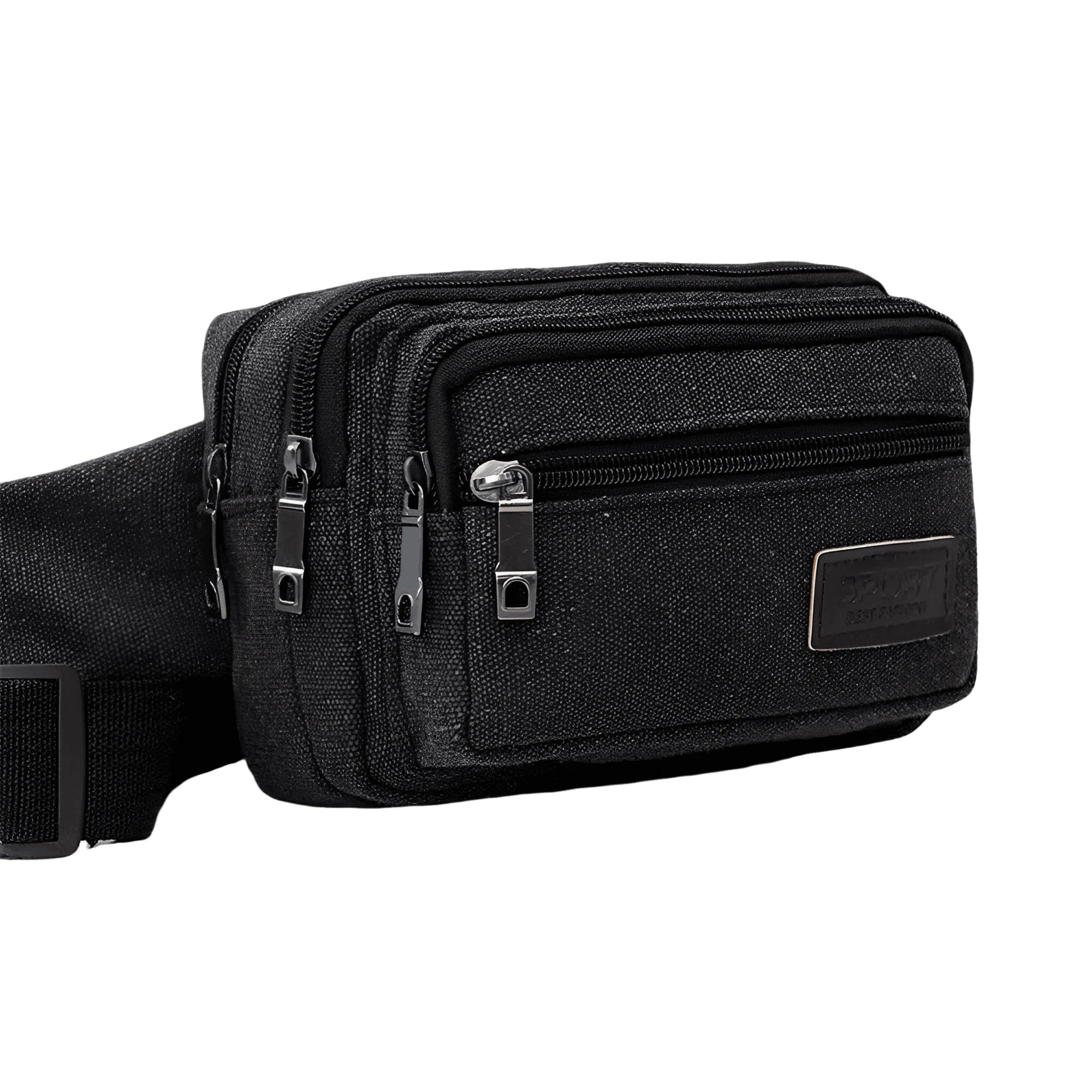 Men’s Canvas Waist Bag – Multifunction Fanny Pack Belt Bag for Travel, Outdoor Sports & Everyday Use