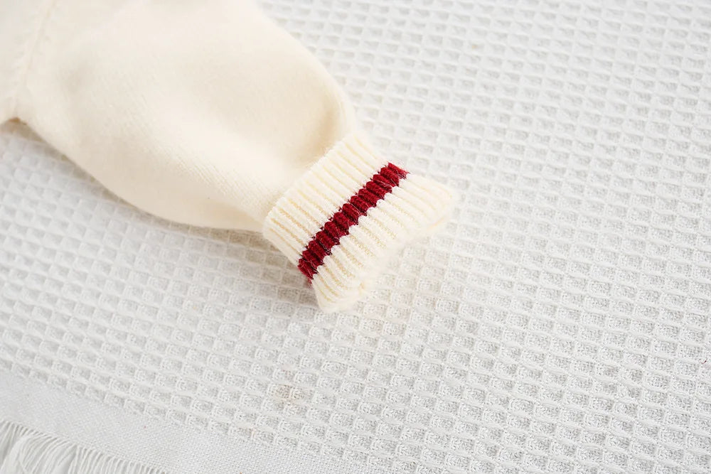 New Autumn Kids Sweater Set Cute Colourful Buttons Girls Knitted Shirt + Checked Skirt Children Sweet Thin Outfit 9M-5T Girls