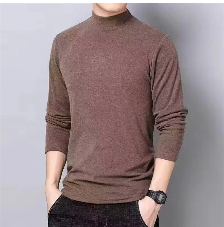 Heren Basic Turtleneck Trui Eenvoudige Winter Casual Trui Zoete Onderkleding Chique Heren Truien Lange Mouw