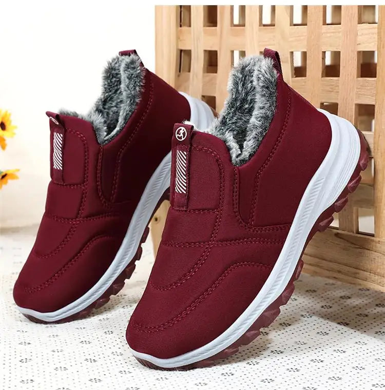 Boots Women Platform Snow New Women Shoes Slip On Women's Boots Fur Ankle Boots Casual Plush Botas Unisex Shoes Winter Boots