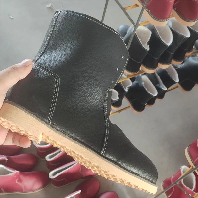 Snow Women's Boots 2025 Trend Shoes Woman Warm Fur Women Shoes Casual Long Boots Soft Botas Mujer High Winter Boots Women