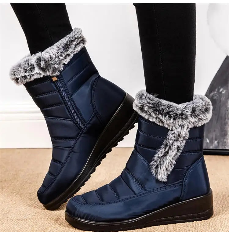 Boots Woman Snow New Women Shoes Platform Shoes Women Fashion Mid Women's High Boots 2025 Trend Botas Mujer Winter Shoes Boots