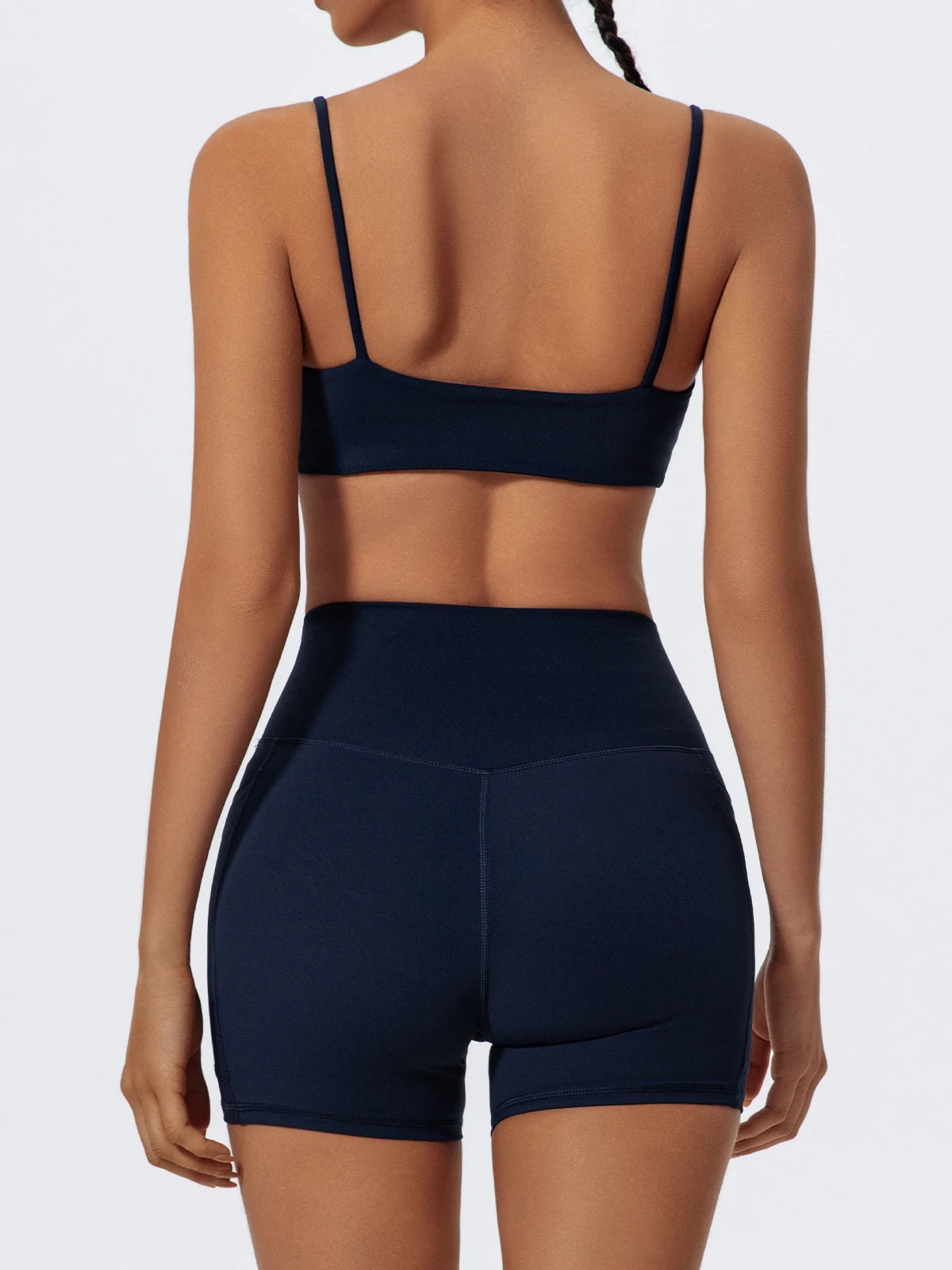 Pockets Workout Gym Legging Women Cycling Shorts Quick-Dry Yoga Clothes Breathable High Waist Sports Shorts Female