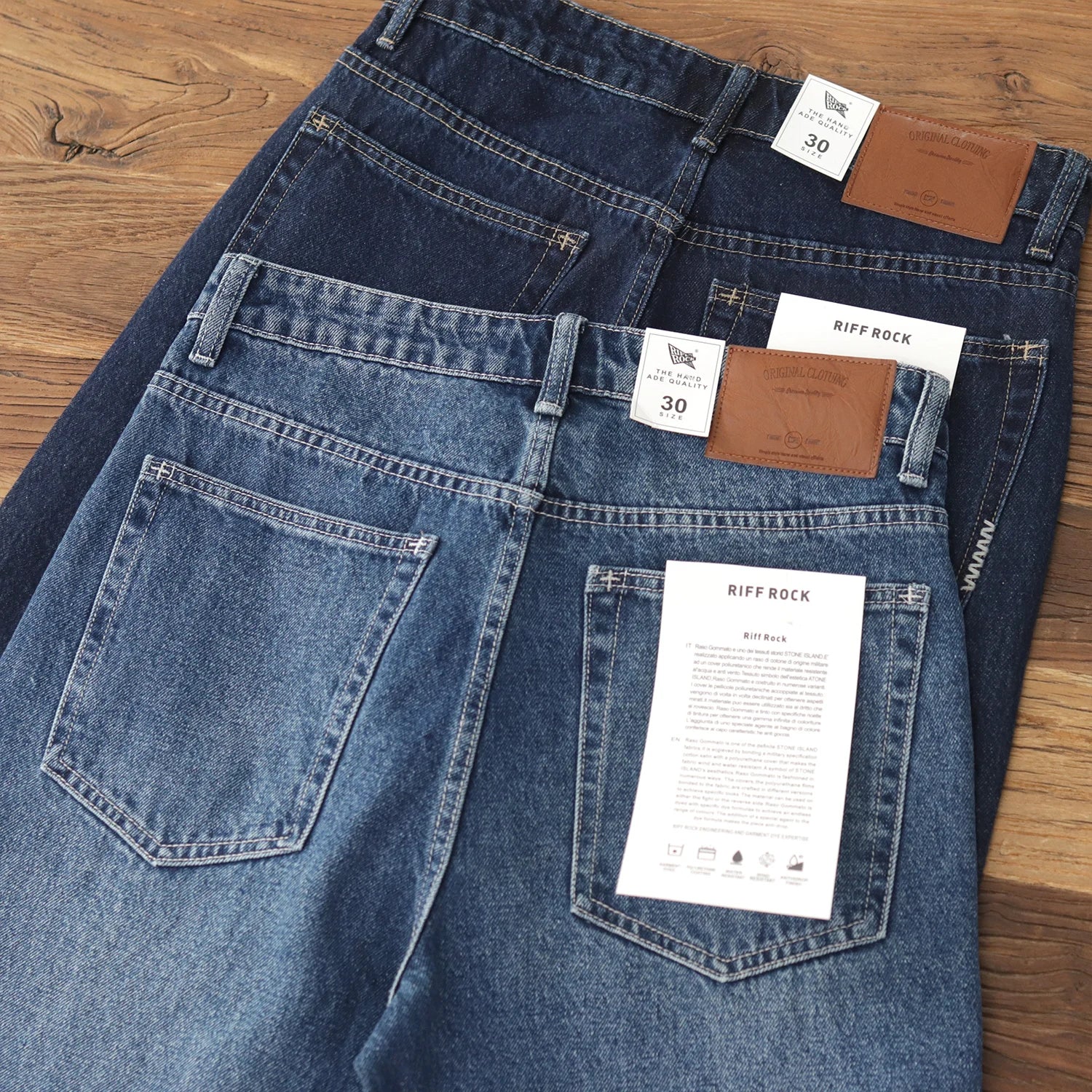 2025 Lente Nieuwe Amerikaanse Retro Primaire Kleur Denim Jeans Heren Eenvoudige 90% Katoen Gewassen Oude Casual Losse Rechte Wijde Broek