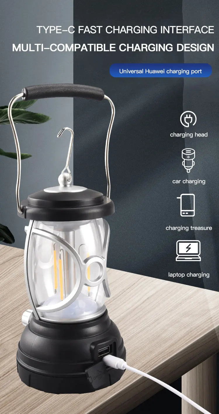 2022 Trending Forest Lantern oplaadbare hand-LED-lamp voor buitenkampeerverlichting