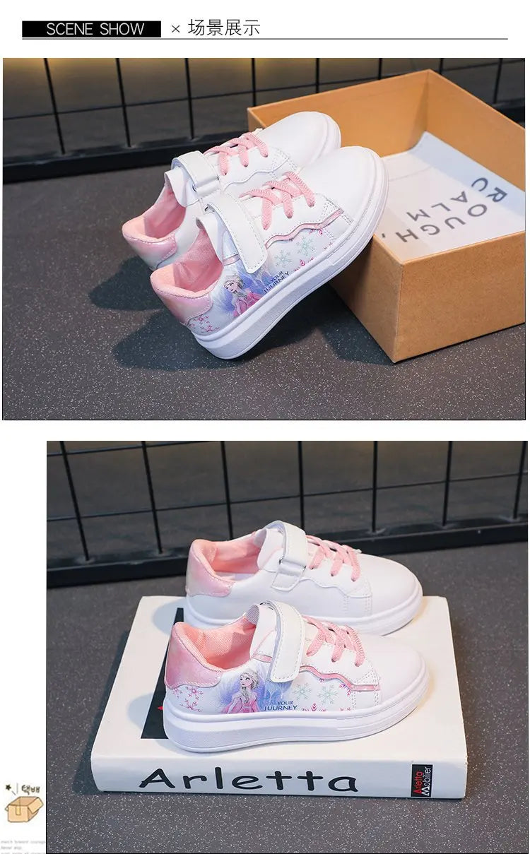 Summer Casual Children's Sports Shoes Cartoon Princess Girls' Trainers Sneakers For Kids Size 26-37