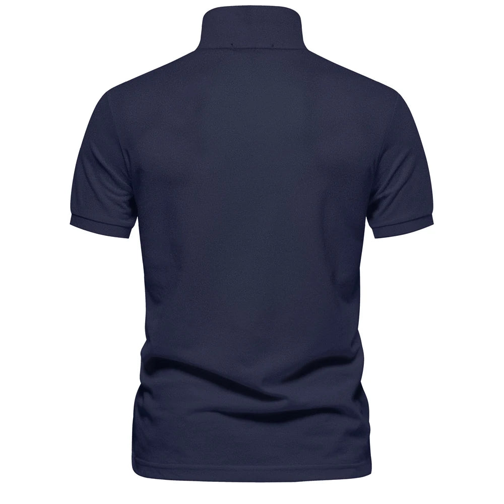 Men's Polo Shirts Cotton Polo Shirts for Men Short Sleeve High Quality Solid Polo Men New Summer Clothing