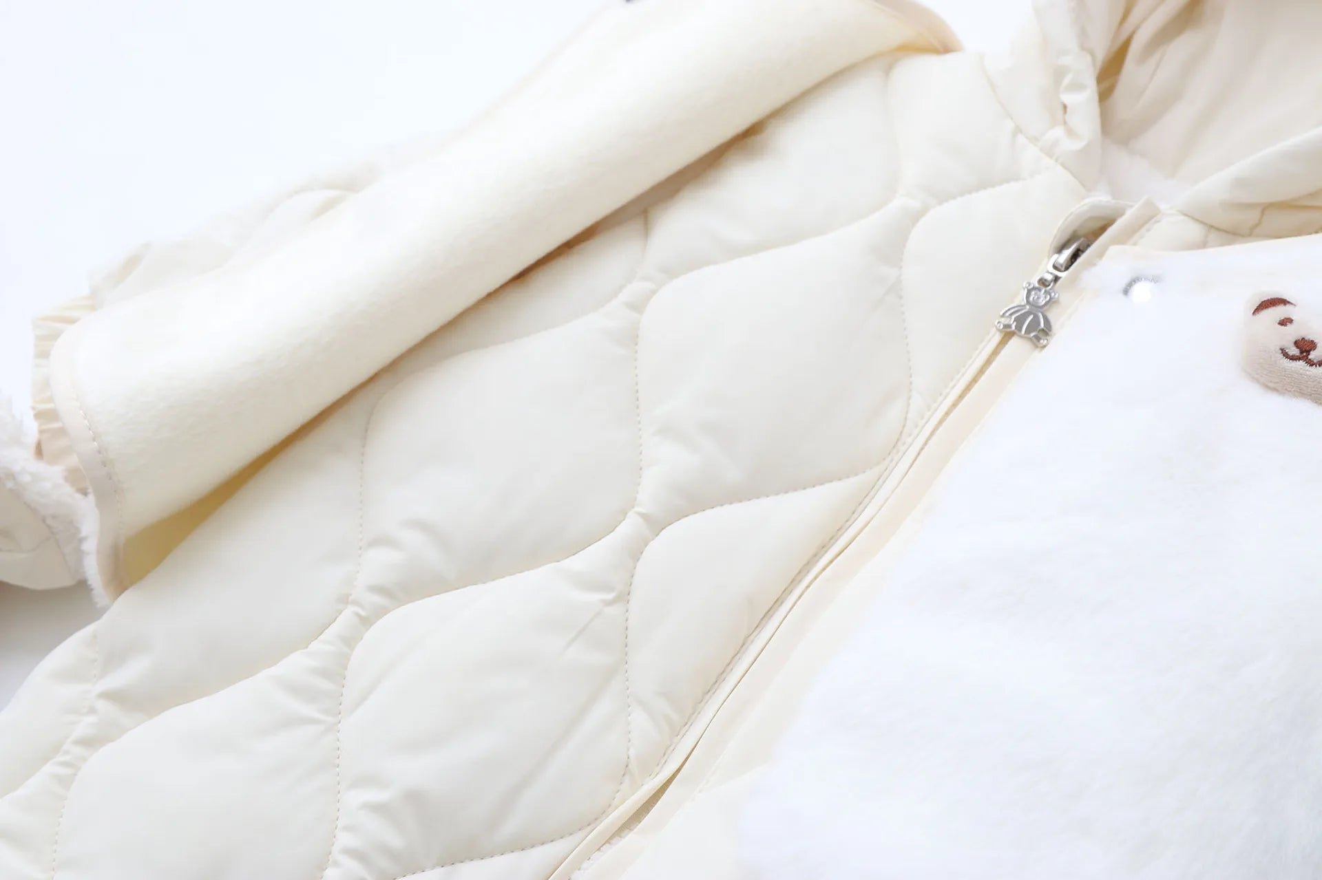 Baby's 2Pcs Winter Warm Clothes Thicken Fleece Rompers Jumpsuits Fur Lining Footie and Vest Snowsuit For Toddlers 0-2Y