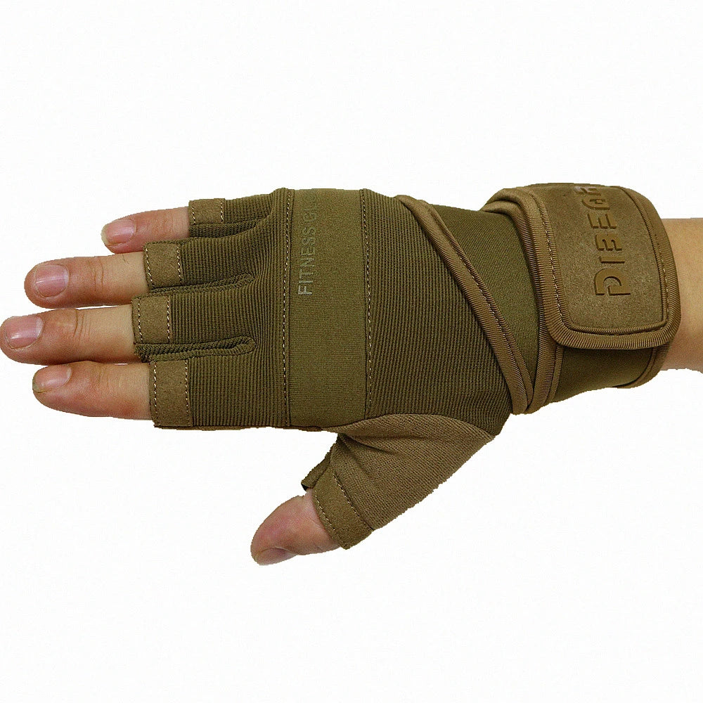Anti-Slip Gym Gloves For Firm Grip on Bodybuilding And Weightlifting Equipment -  Suitable For Dumbbell Trainings, CrossFit Pull Ups & Workout Exercises