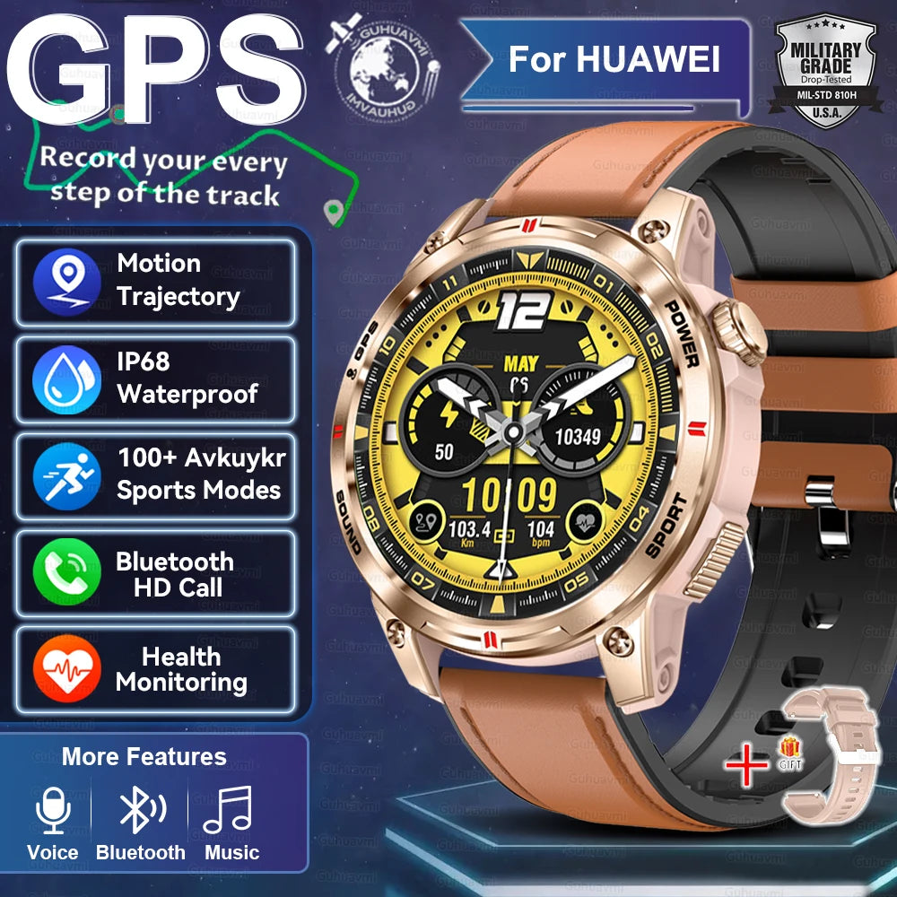 2025 Nieuwe GPS Sport Smart Watch Mannen Waterdichte Fitness Tracker Bluetooth Call 400MAH Batterij Armband Smartwatch Voor Vrouwen - Compatibel met Xiaomi IOS