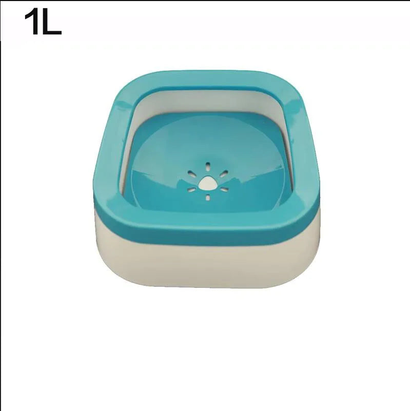 1.5L Dog ABS Plastic Drinking Water Floating Bowl Non-Wetting Mouth Cat Bowl Without Spill Drinking Water Dispenser Dog Bowl