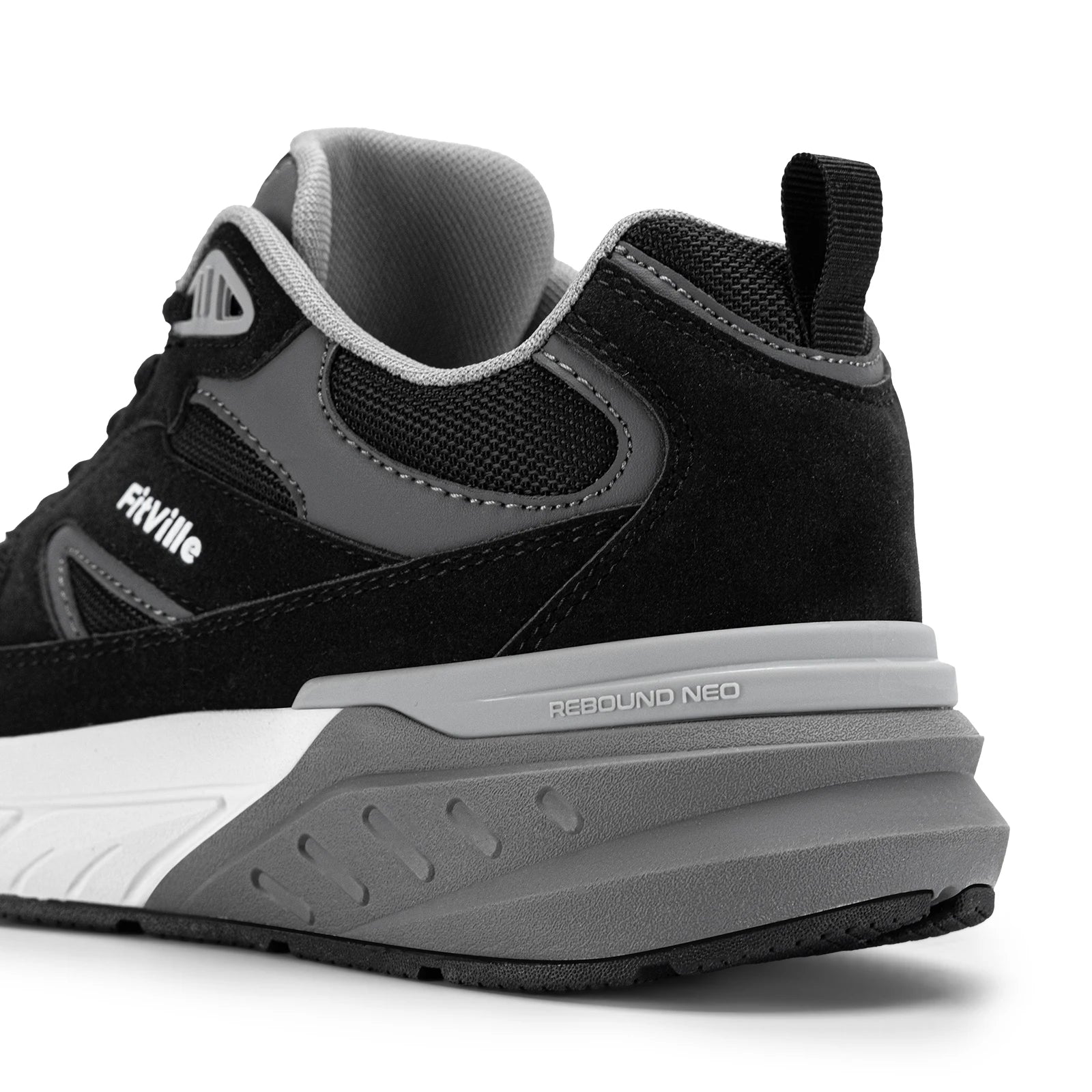 Men's Walking Shoe Wide Width Sneakers with Arch Support For Flat Feet Heel Pain Relief in Plantar Fasciitis