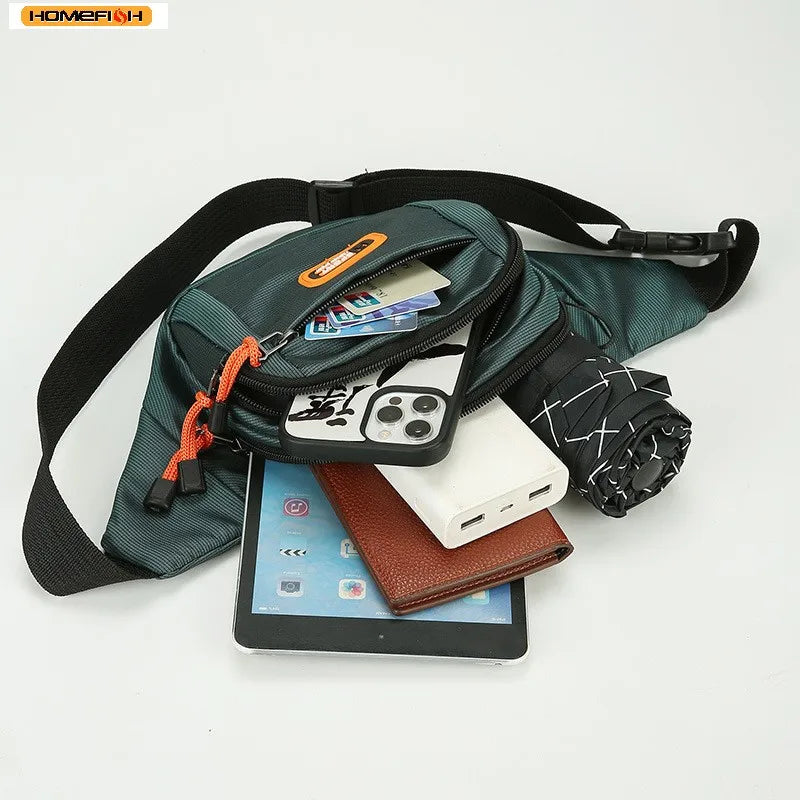 HOMEFISH Waterproof Waist Bag – Large Capacity Unisex Fanny Pack for Travel, Work, Construction & Outdoor Use