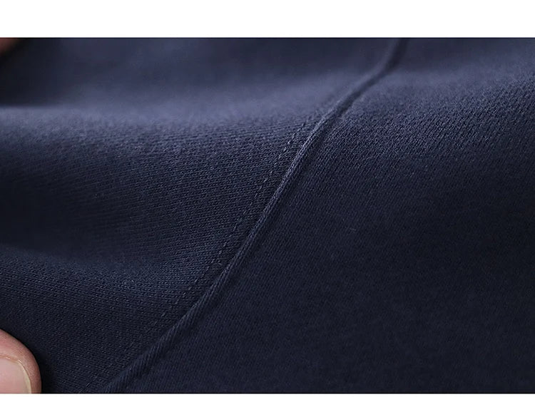 Autumn New American Retro Heavyweight 500g Letter Printed Sweatshirts Men's Fashion 100% Cotton Washed Pullover Casual Sportwear