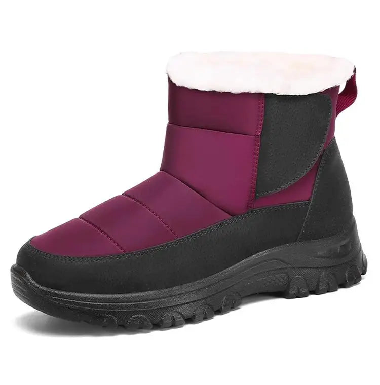 Snow Women's Boots Plush Women Shoes Platform Shoes Women Solid Mid Women's High Boots Fashion Winter Ladies Boots Botas Mujer