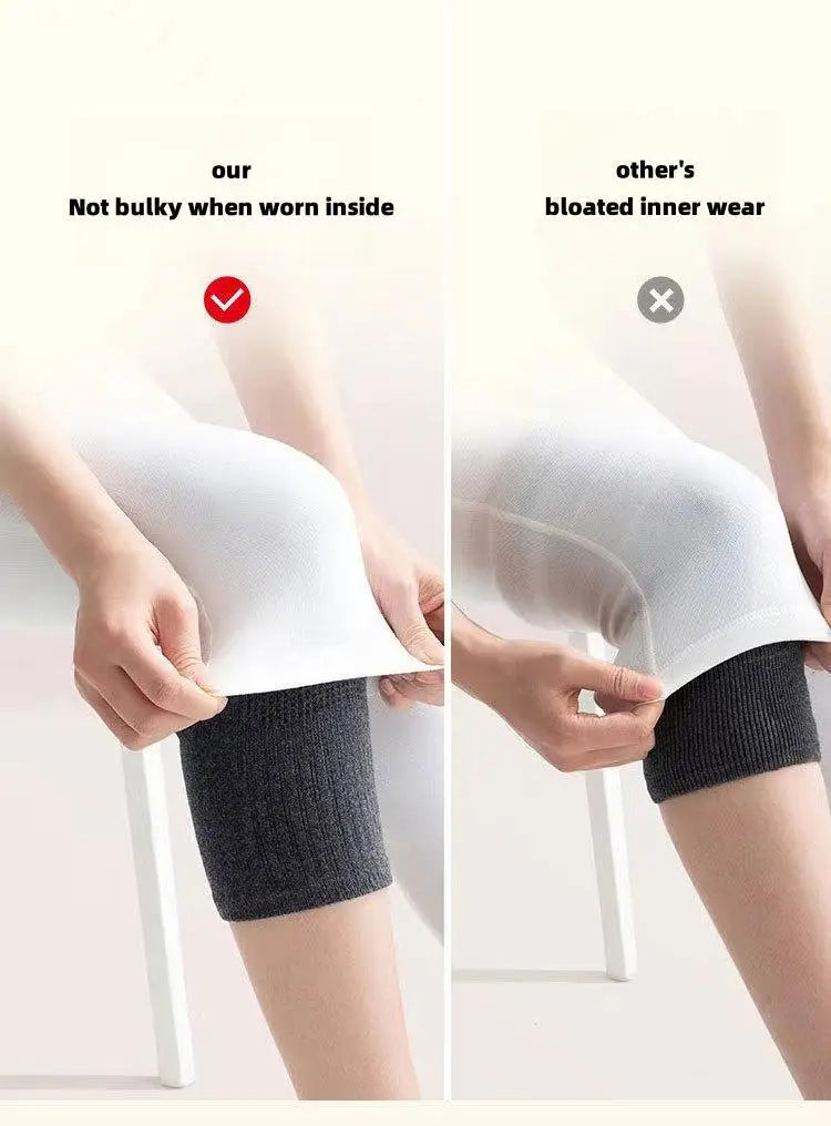 2PCS Unisex Winter Wool Knee Pads Support For Joint Pain, Tendonitis, And Arthritis - Suitable As Leg Sleeves For Arthritis Leg Warming in Advancing Age