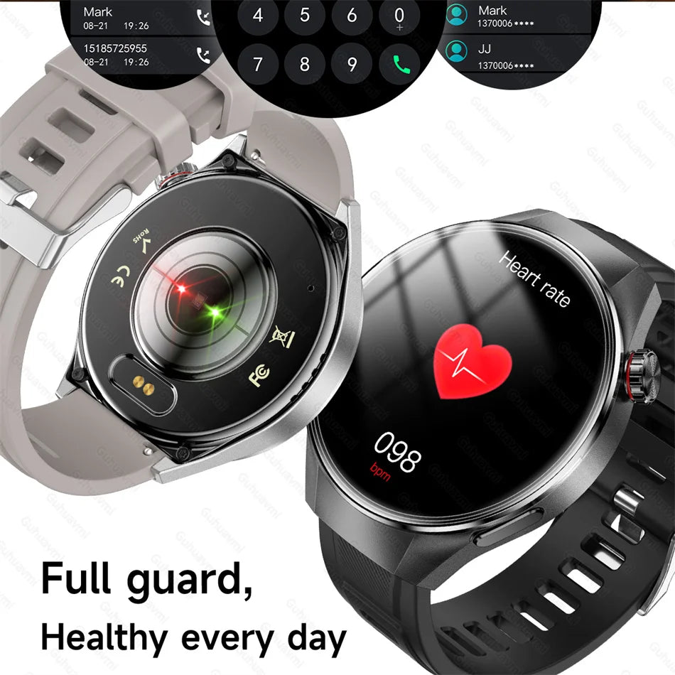 2025 True AMOLED Smart Watch Full Touch Screen 466*466 HD Health Tracker Voice Call Smartwatch For Men & Women - Compatible with Xiaomi & Huawei IOS