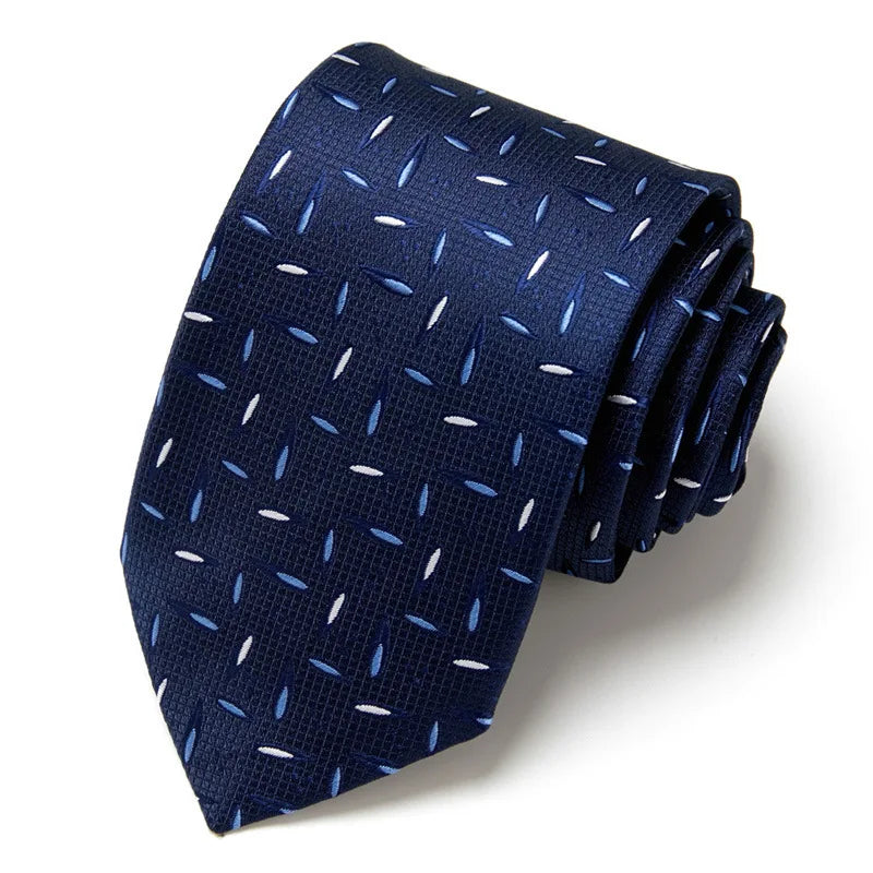 Men's Business Neckties Men's Stripe Plaid Floral Blue Wedding Ties Jacquard Woven Men Neck Jacquard Ties Vintage Accessories