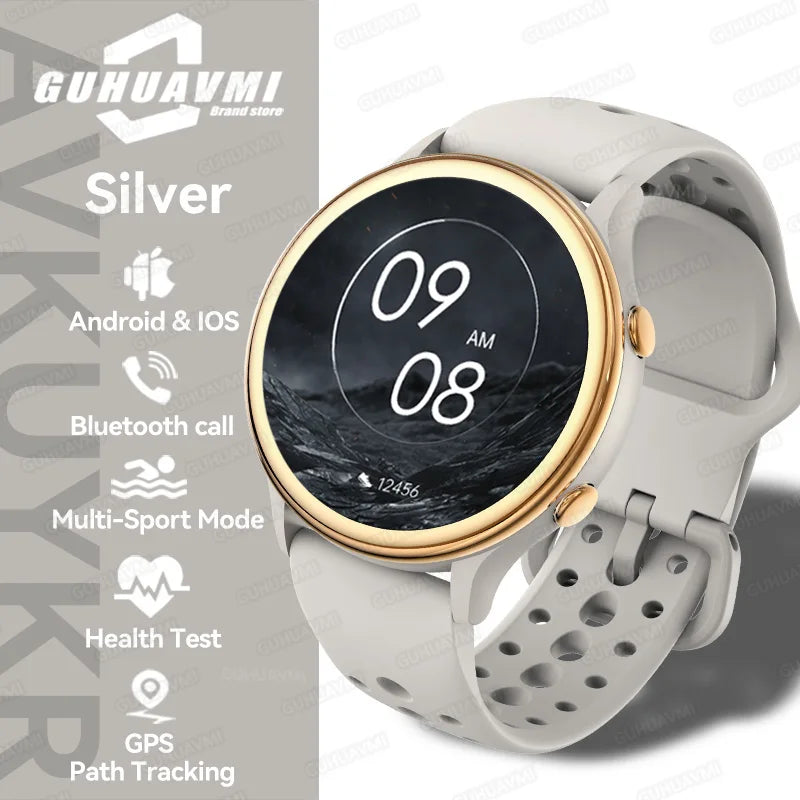 2025 Mini Smart Watch Dames 1,27-inch 360*360 AMOLED HD-scherm IP68 Waterdicht Hartslag Bloedzuurstof Smartwatch - Compatibel met HUAWEI IOS