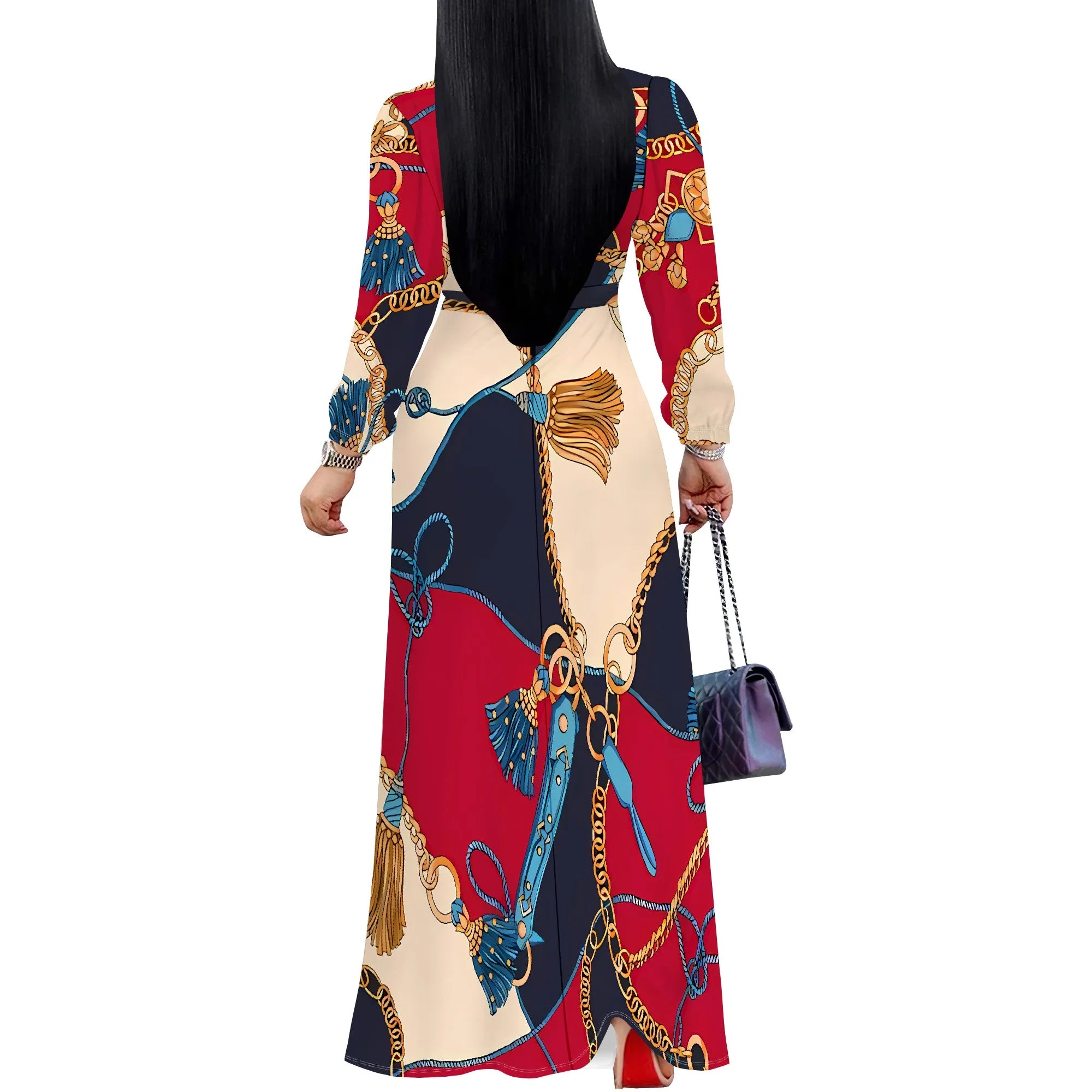 Women's Tie-Dye Polyester Belted Regular Size Dress Purple Festival Casual