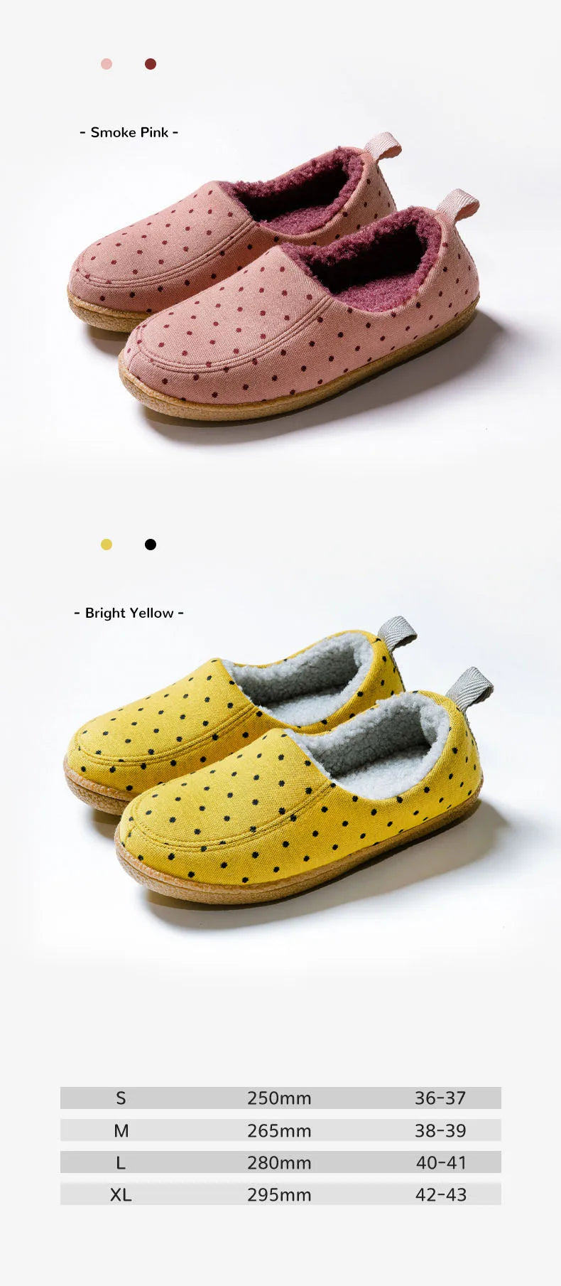 Women's Winter Warm Plush Slippers Slip-On Suitable For Indoor Outdoor and Bedroom Use Fluffy Classic Cotton Slippers For Ladies