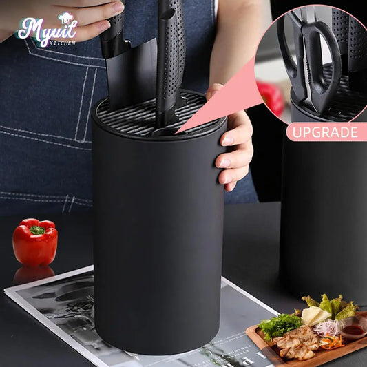 8,8 inch messenhouder voor keukenchefs, keramische messen, plastic messenblok, opslagtankhouder, keukenaccessoires