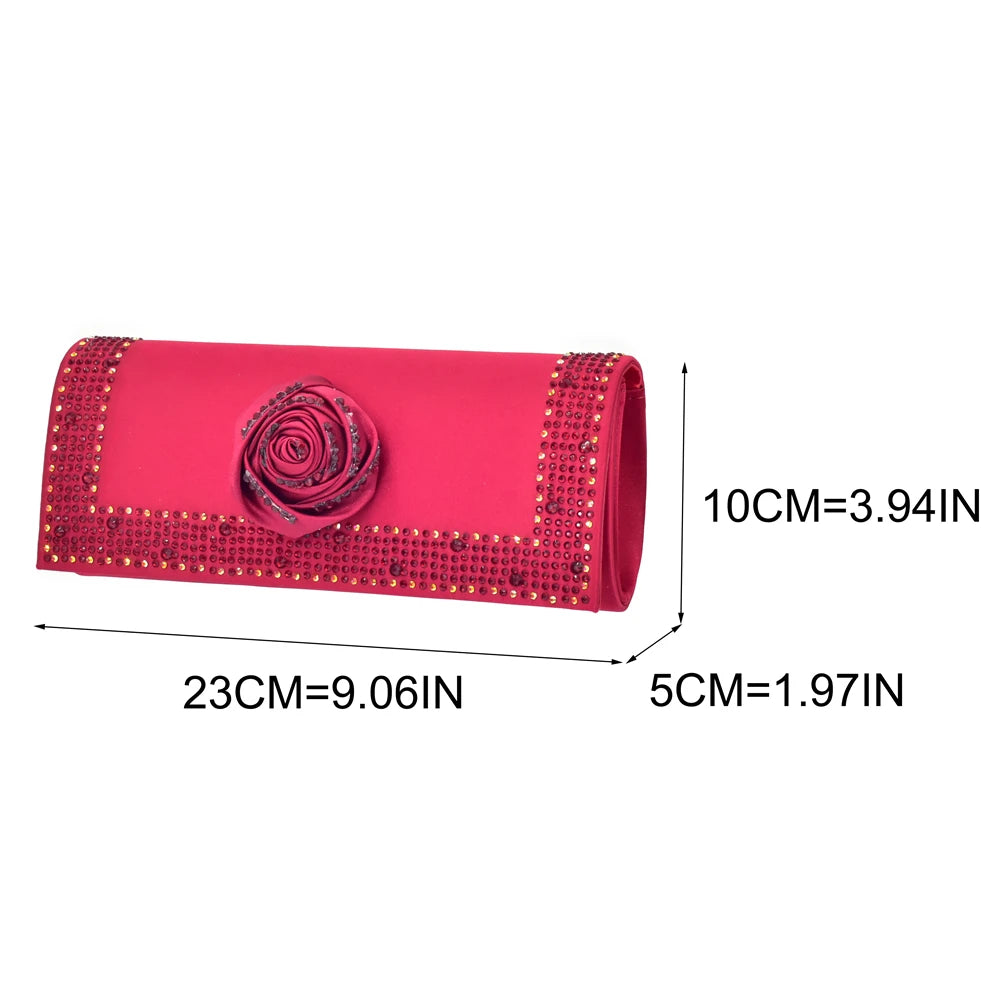 2025 Italian Design African Women's High Heels Pointed Toe Sandals Party Wedding Party Shoes and Bags Set for Wedding