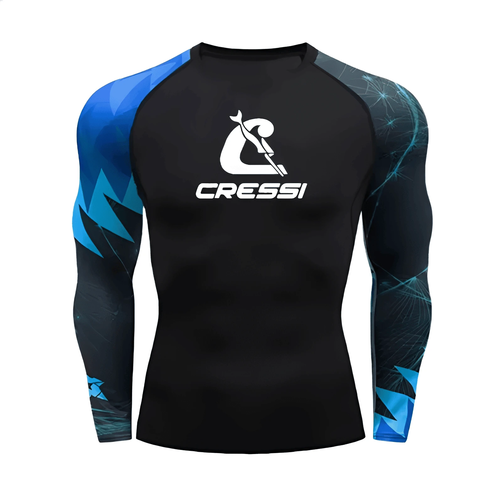 Men’s UPF 50+ Long Sleeve Rash Guard – Quick-Dry Breathable Surf & Swim Shirt for Water Sports & Gym Training