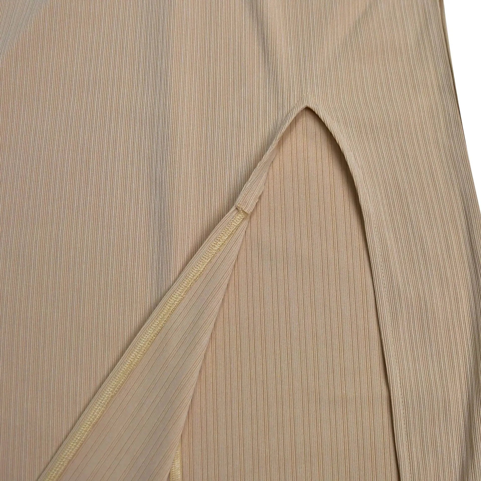 Bohemen gebreide dames maxi-jurk 2025 zomer halter vetersluiting rugloze split schede vestidos strandvakantie gewaad