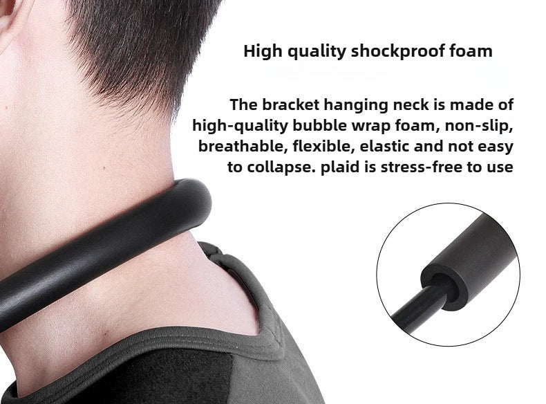 Rotatable Lazy Neck Phone Stand Holder 360 Degree Mobile Necklace Bracket Bed for Smartphones - Hands-Free Hanging Stan
