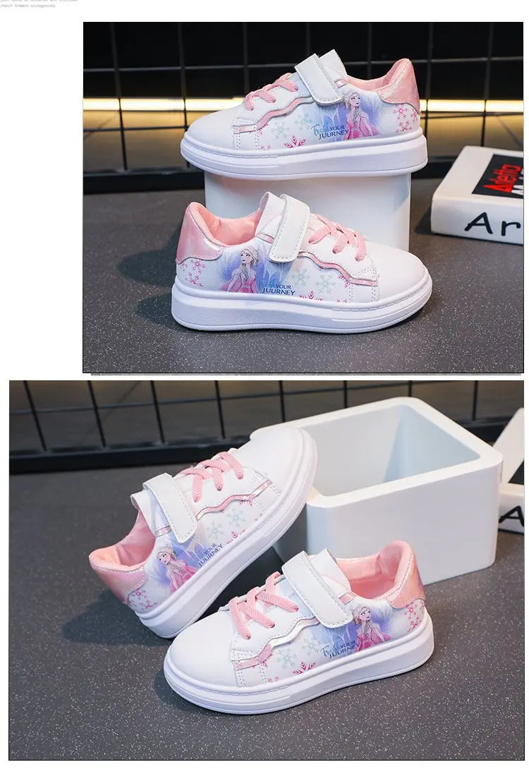 Summer Casual Children's Sports Shoes Cartoon Princess Girls' Trainers Sneakers For Kids Size 26-37