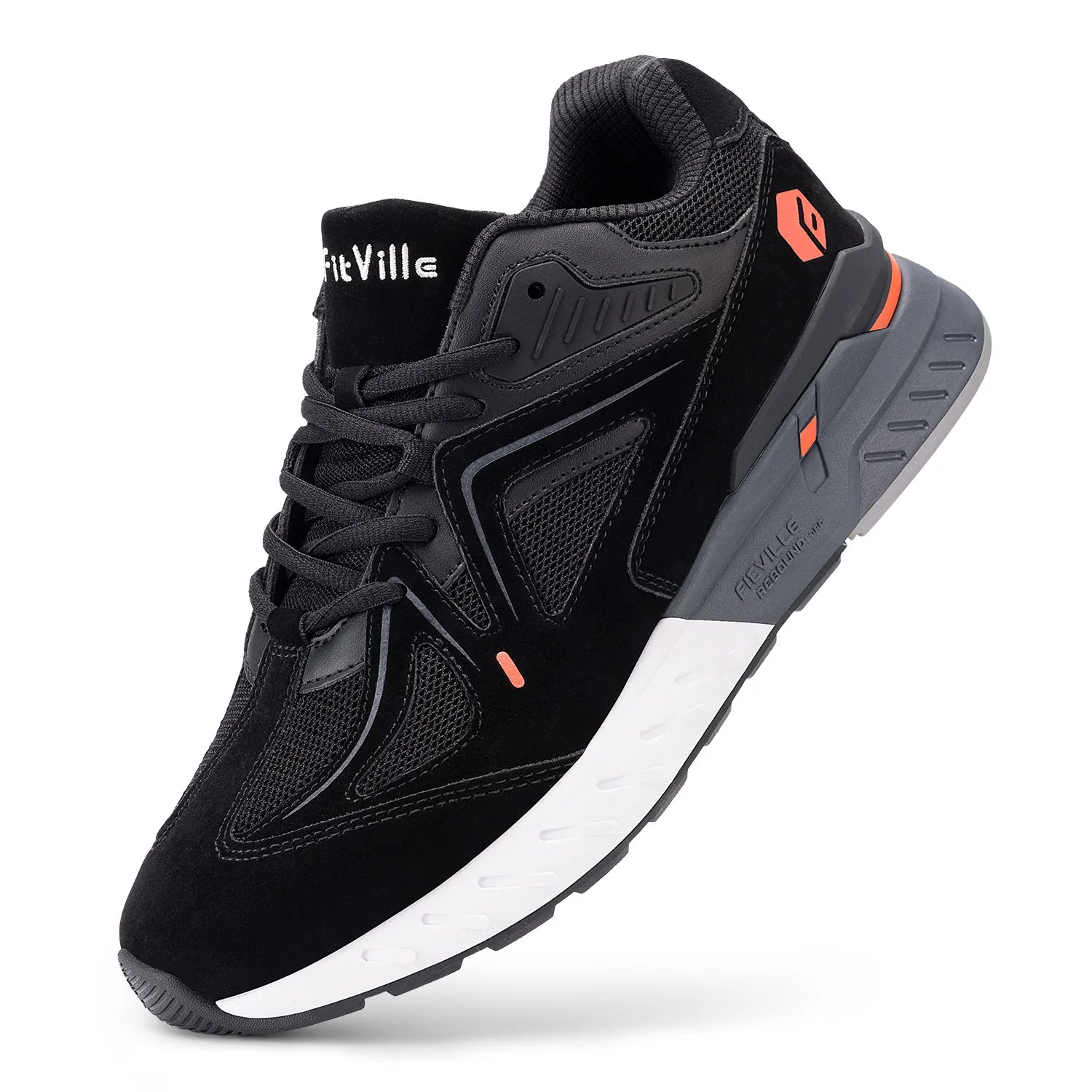 Men's Extra Wide, Lightweight & Non-Slip Running / Walking Shoes - Sneakers For Flat Feet, Arch Fit & Heel Pain Relieve