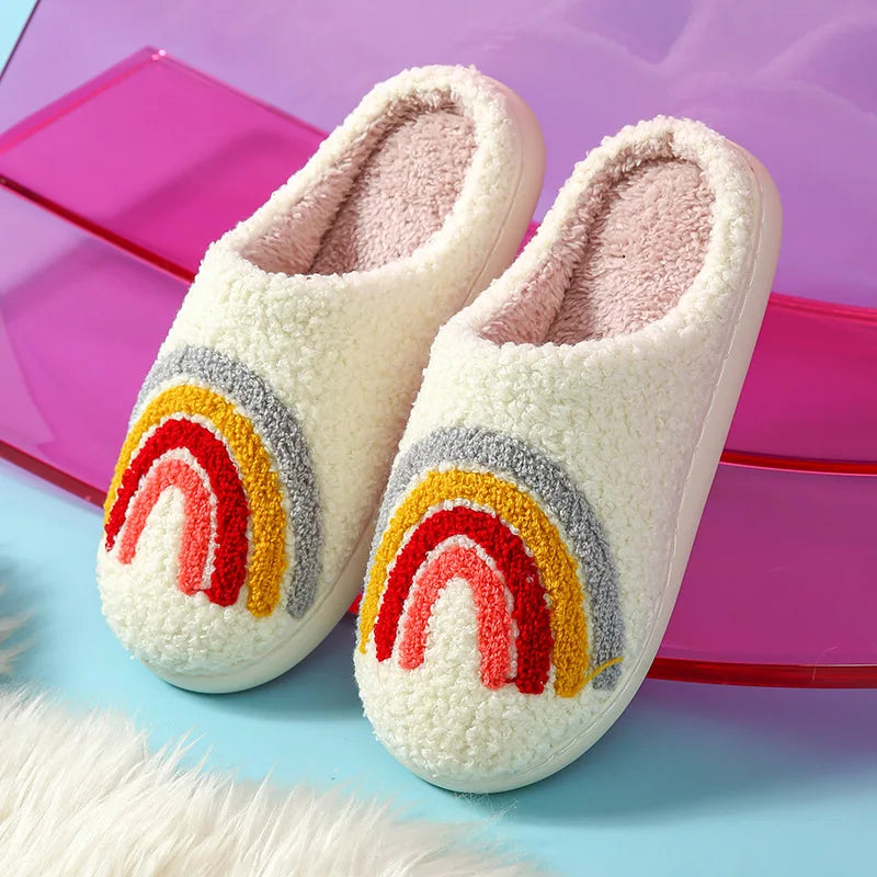 Unisex Slippers House Shoes Cartoon Winter Shoes Warm Anti-Slip Home Slipper Soft Bottom Kids' Shoes Size 36-45