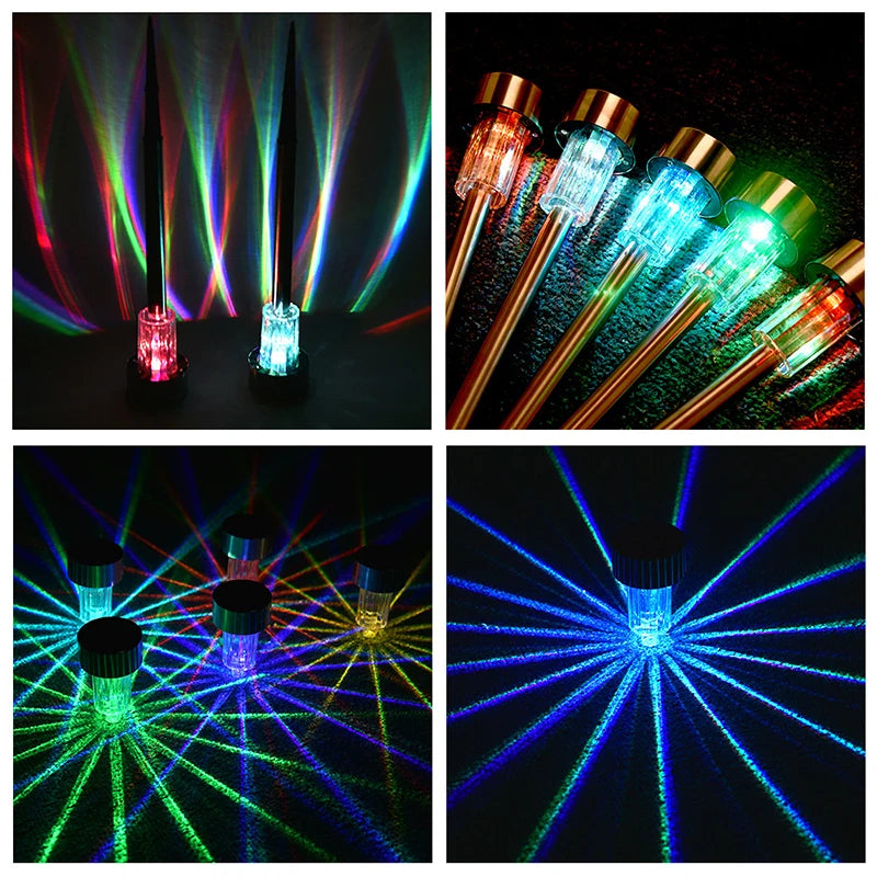 Outdoor Solar Lights Garden Lights Solar Powered Lamp Lantern Waterproof Landscape Lighting Pathway Yard Lawn Garden Decoration