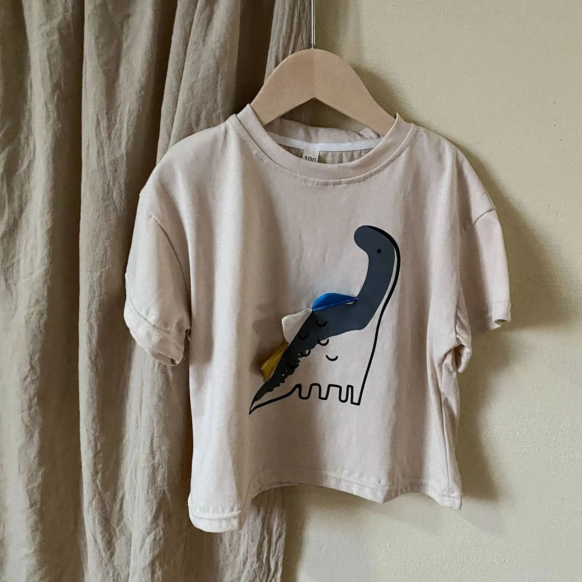 Kids Clothes Boys Dinosaur T-Shirts Summer Girls Tee Cotton Boys Half Sleeve Shirt 2-7Y Unisex
