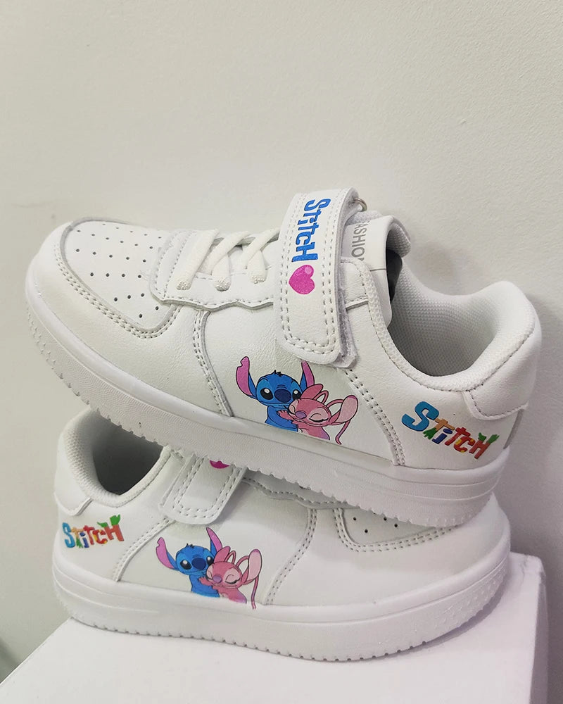 Stitch Shoes Sneakers For Children Student Casual Basketball Shoes Kid Sneakers Girls Boys Running Fashion Sports Shoes Gift