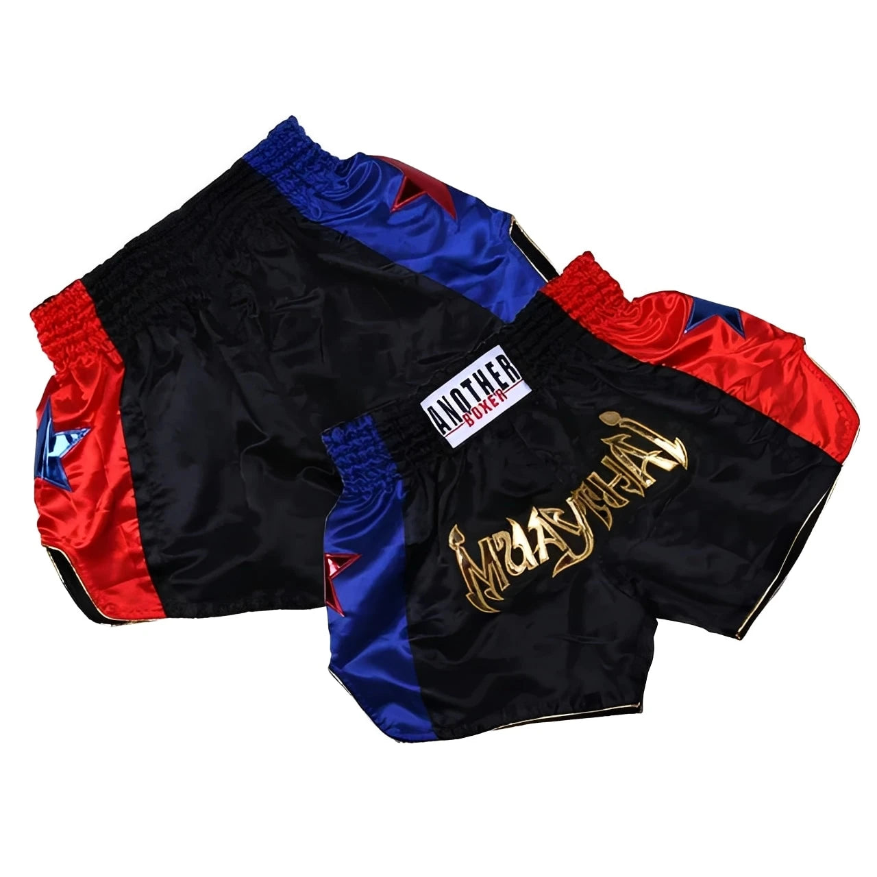ANOTHERBOXER Muay Thai Shorts – Embroidered MMA Kickboxing & Sanda Fight Shorts for Men Martial Arts Training