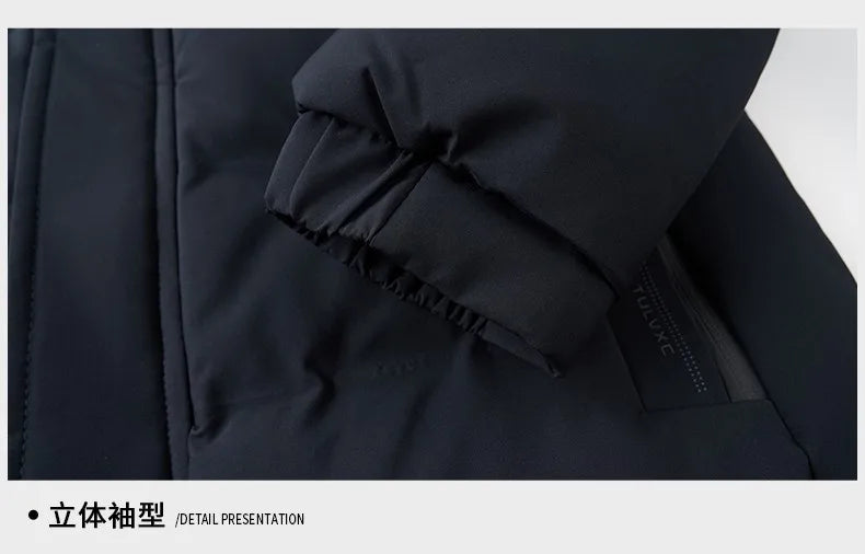 Men's Top Grade Designer Winter Brand Parka Jacket Casual Fashion Windbreaker Hooded Thick Bubble Male Coats