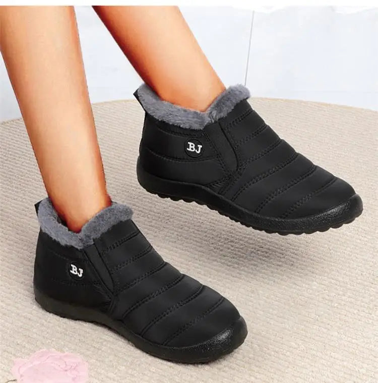 Snow Women Boots Soft Shoes Chunky Plus Size Boots Ladies Fur Ankle Boots New Couple Shoes Platform Women's Winter Botas Mujer