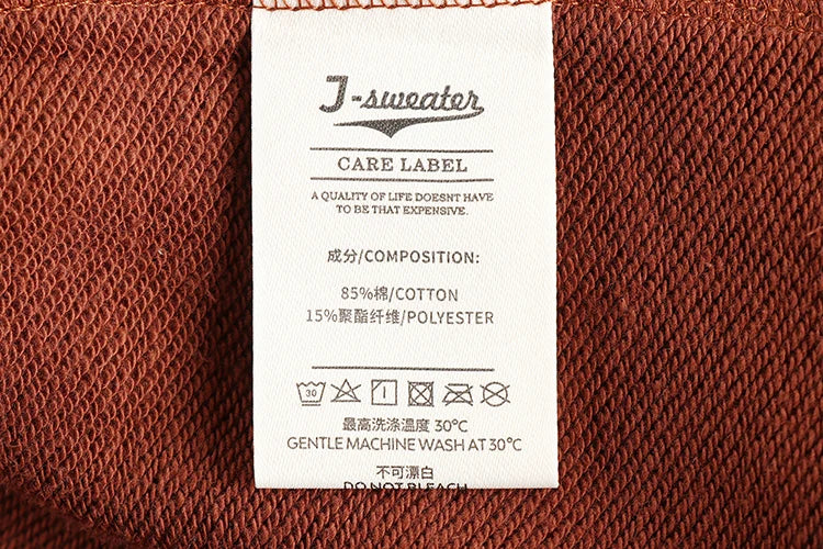 Autumn New American Retro Long Sleeve O-neck Letter Printed Sweatshirts Men's Fashion Washed Old Terry Pullover Casual Sportwear