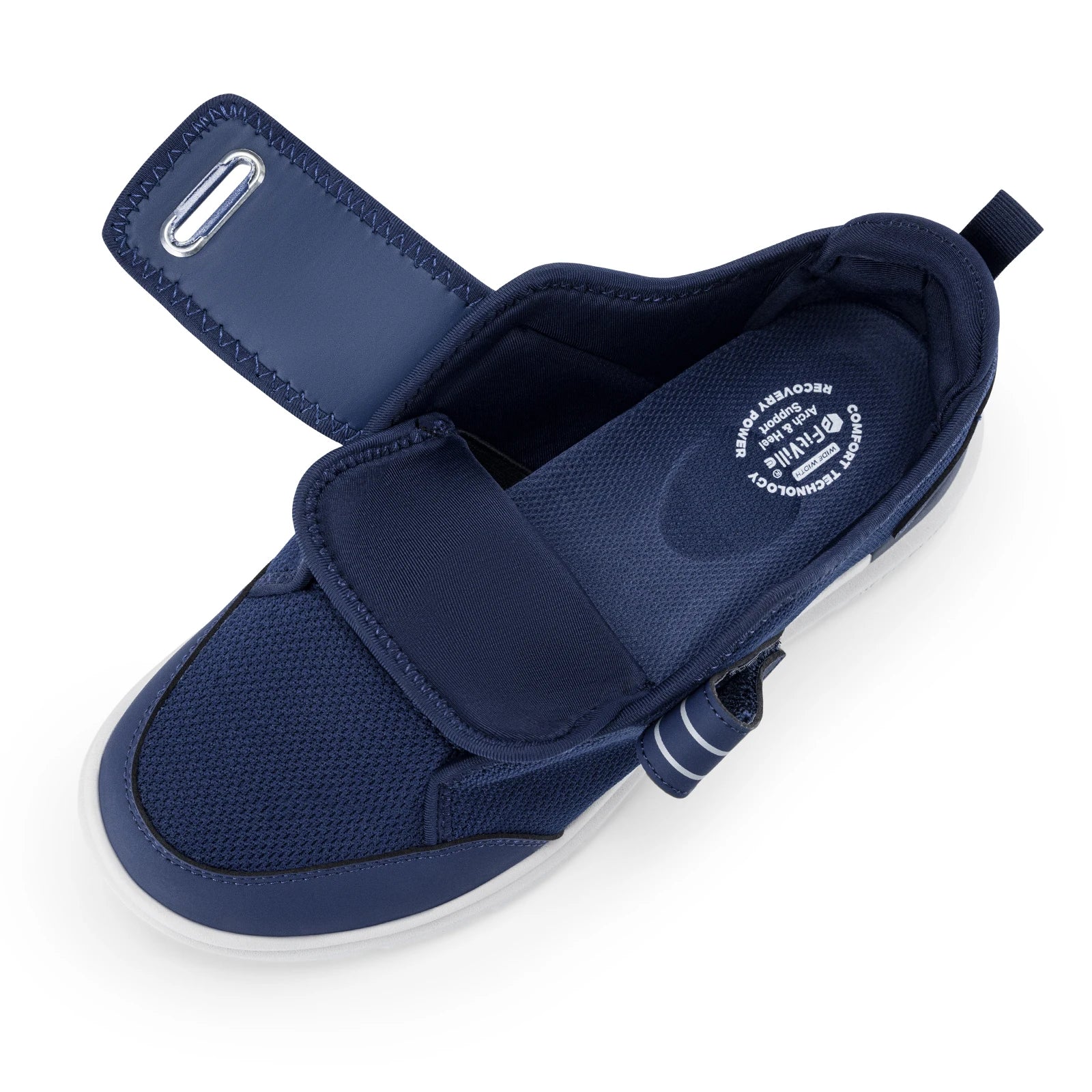 Diabetikerschuhe für Herren, extra breit, mit Klettverschluss, für ältere Menschen, zur Linderung von geschwollenen Füßen und Neuropathie