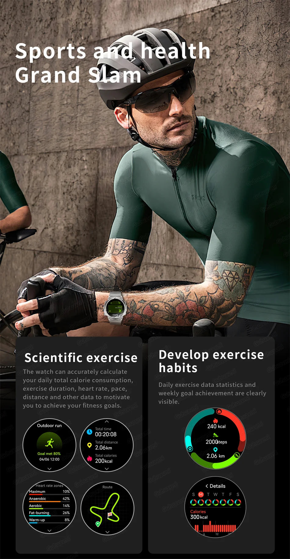 2025 New Rugged Military GPS Smart Watch Built-In GPS Tracker Compass Sports Fitness Tracking Smartwatch - Compatible with HUAWEI & Xiaomi IOS