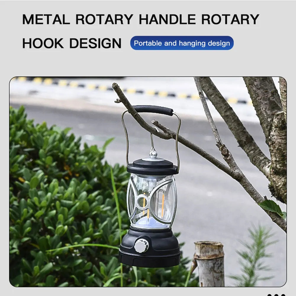 2022 Trending Forest Lantern oplaadbare hand-LED-lamp voor buitenkampeerverlichting