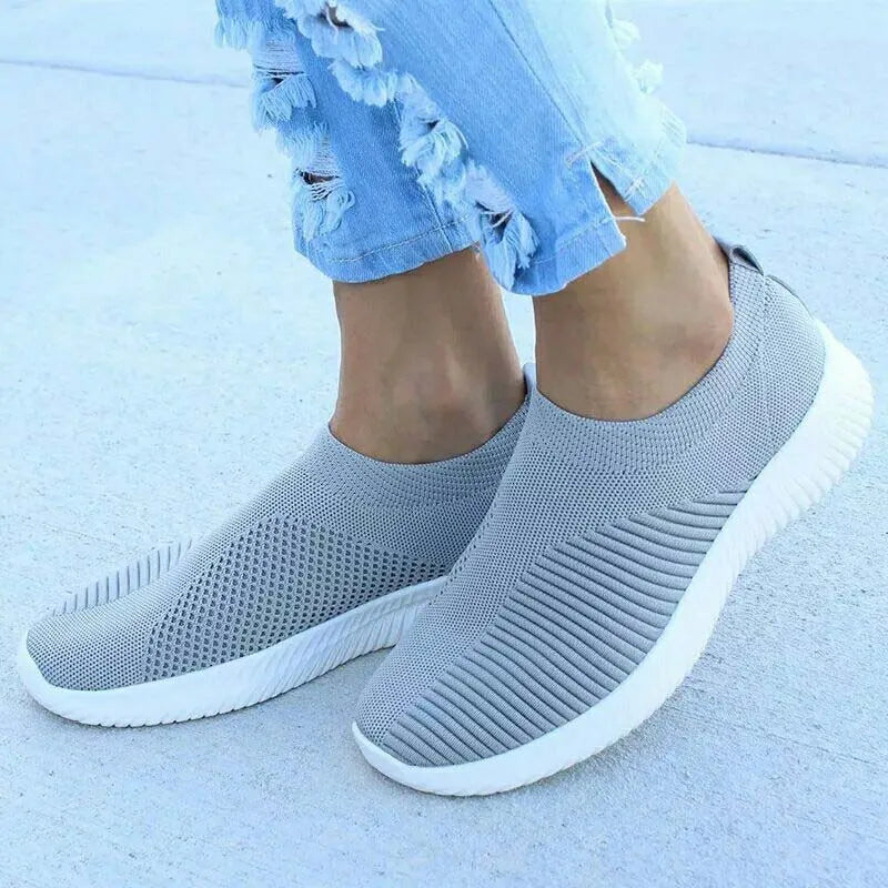 Fashion Casual Shoes 2025 New Women's Sneakers Walking Flat Women Sneakers Slip On Plus Size Ladies Vulcanize Shoes Woman Shoes