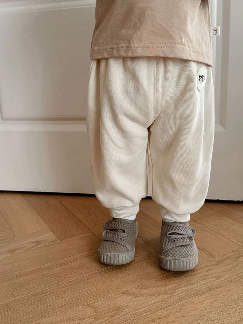 New Autumn Boys Girls Dog Baseball Uniform Cartoon Embroidered Pattern Kids Coat Fashion Children Clothes Pants 9M-5T Unisex