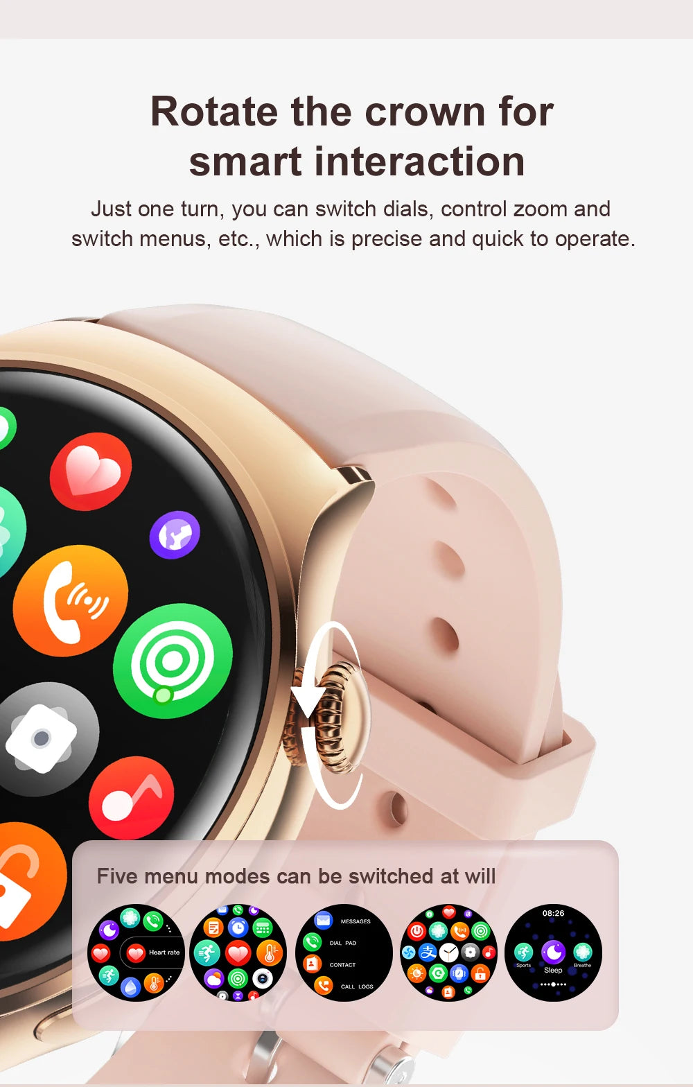 2025 New Lady's Fashion Smart Watch AMOLED HD Screen GPS Sport Heart Rate Bluetooth Call Waterproof Outdoor Smartwatch For Women