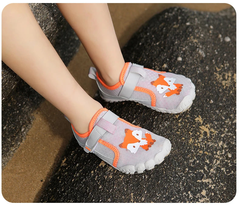 Kids Wide Toe Beach Shoes Lightweight Breathable Non Slip Rubber Sole with Durable Construction for Long Lasting Use