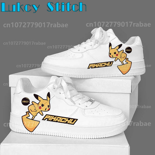 Pokémon Casual Shoes Male Platform Sneakers Fashion Women Skateboarding Shoes 3D Graffiti Student Casual Shoes Christmas