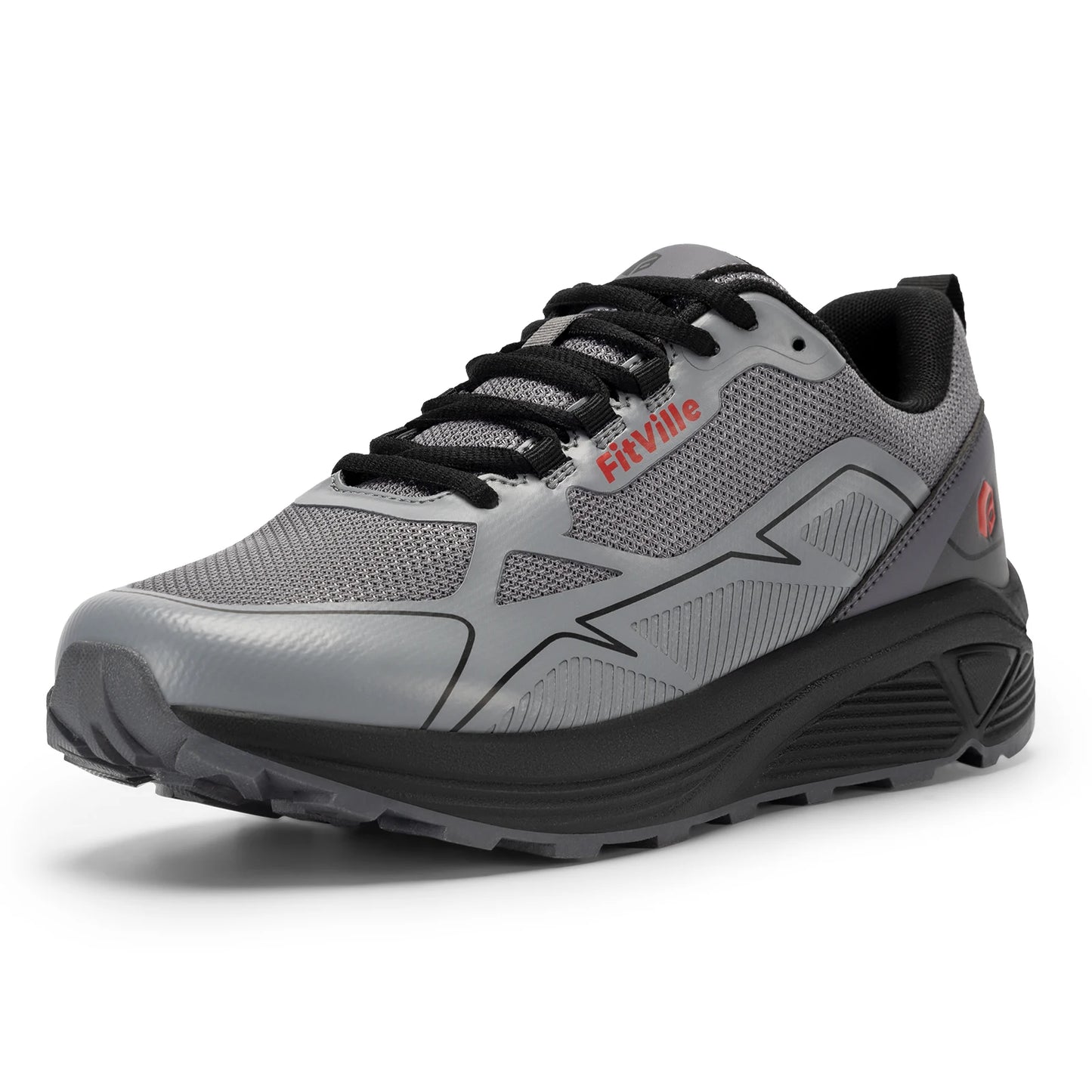 Non-Slip Trail Running Shoes Men's Sneakers Extra Wide Lightweight for Male Swollen Feet Arch Support Pain Relief