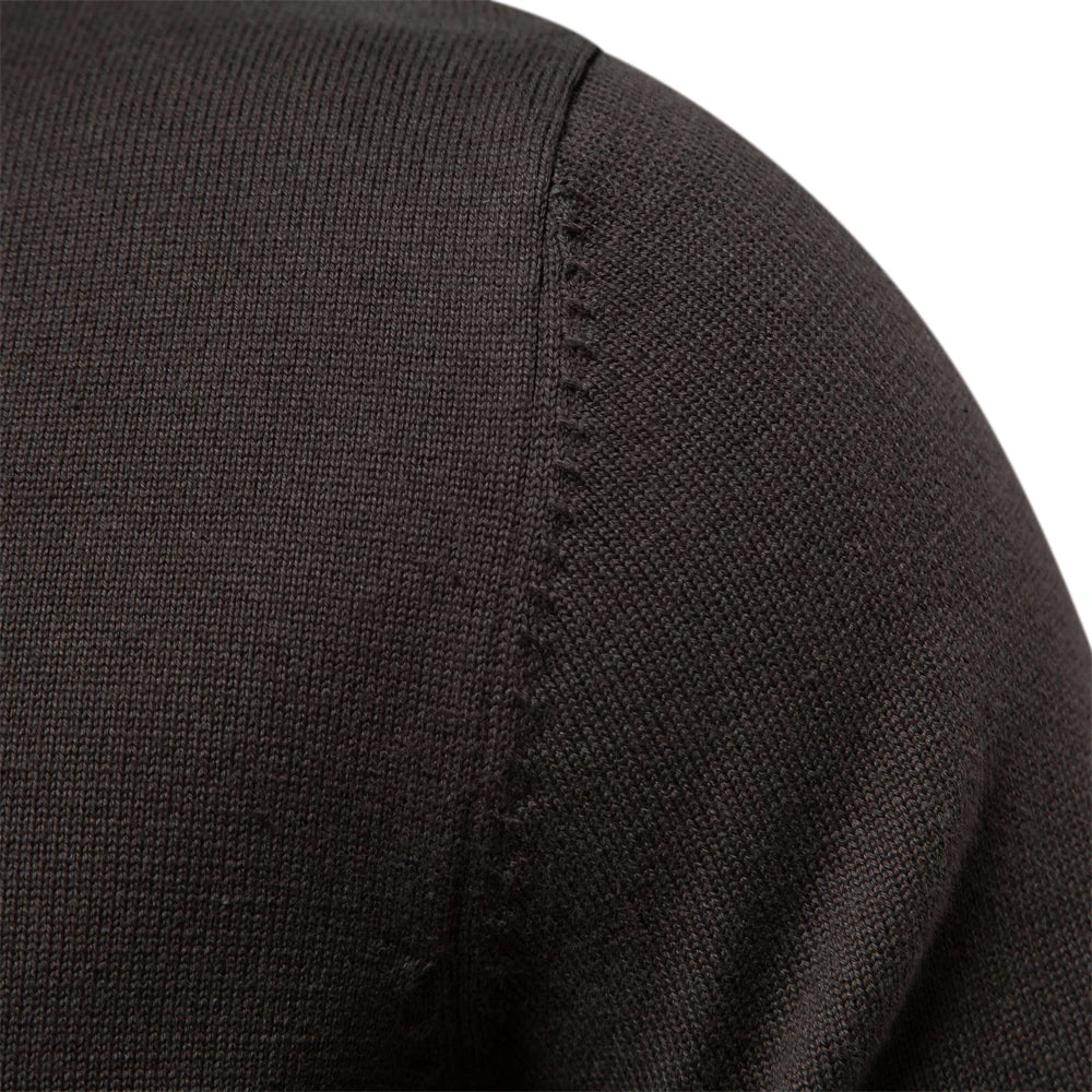 Men's Winter Cotton Cardigan Quality Sweater Fashion Turn Down Collar Knitted Sweaters for Men